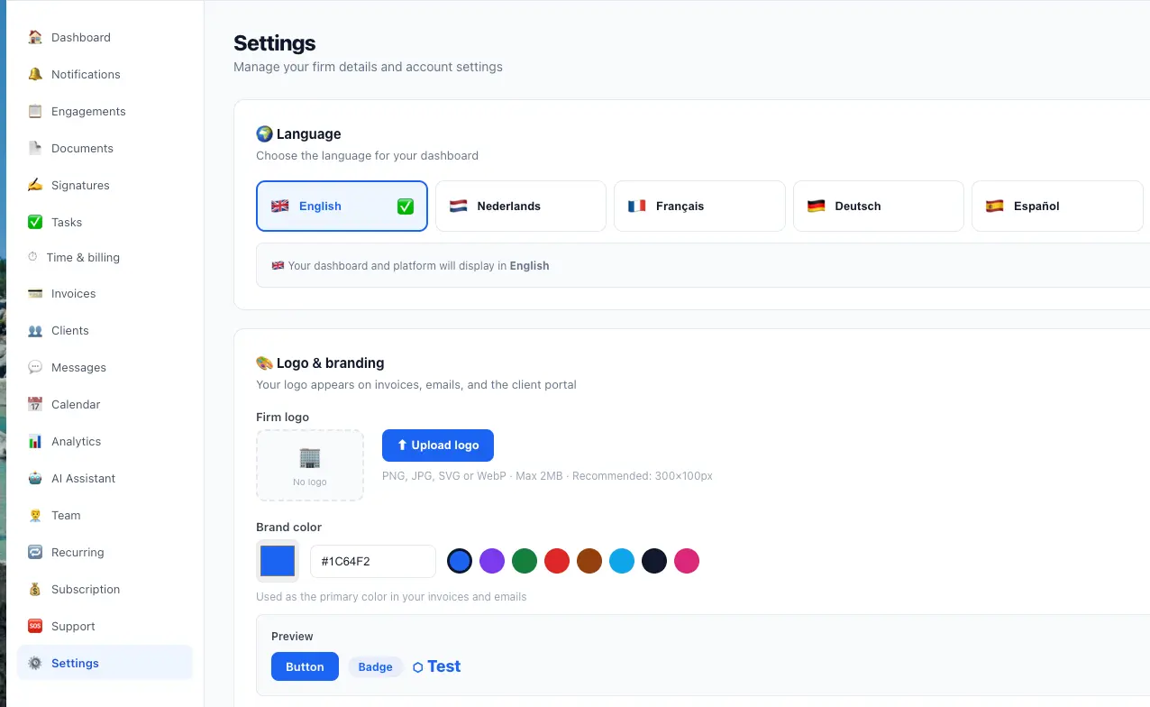 Settings - Make it yours